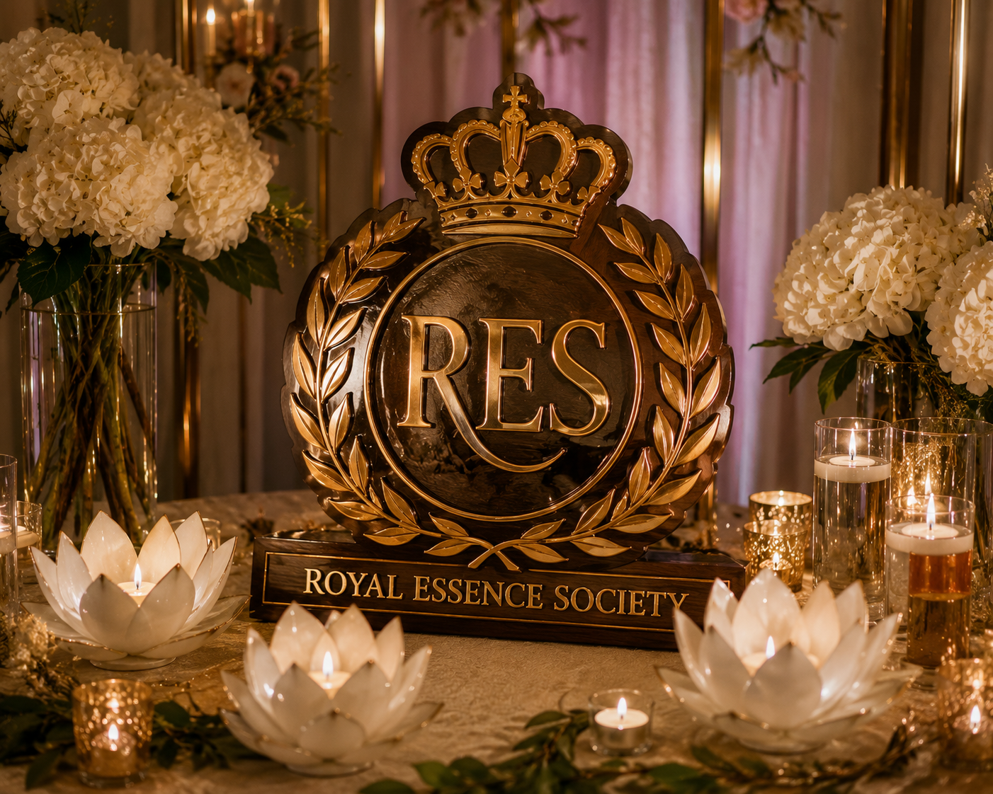 Women gathered at an elegant tea — the spirit of Royal Essence Society's founding